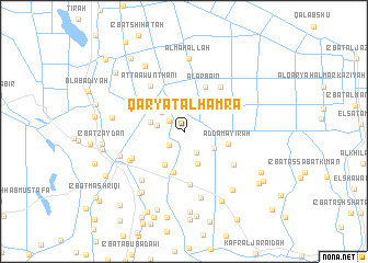 map of Qaryat al Ḩamrāʼ