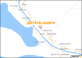 map of Qaryat al Ḩawāfir