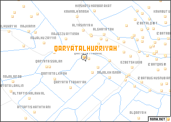 map of Qaryat al Ḩurrīyah