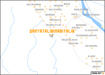 map of Qaryat ‘Alī Bin Abī Ţālib