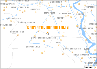 map of Qaryat ‘Alī Ibn Abī Ţālib