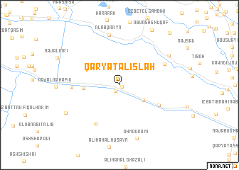 map of Qaryat al Işlāḩ