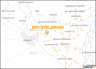 map of Qaryat al Jankah