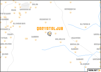 map of Qaryat al Jūb