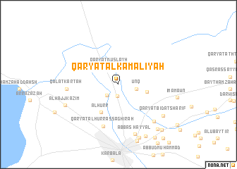 map of Qaryat alKamālīyah