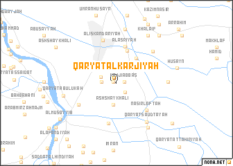 map of Qaryat al Karjīyah