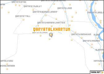map of Qaryat al Khartūm