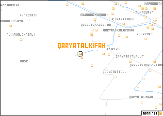 map of Qaryat al Kifāḩ