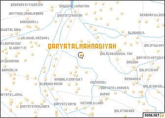 map of Qaryat al Mahnādīyah