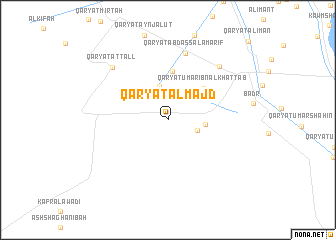 map of Qaryat al Majd