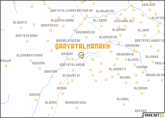 map of Qaryat al Manakh