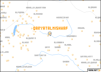 map of Qaryat al Mishwāf
