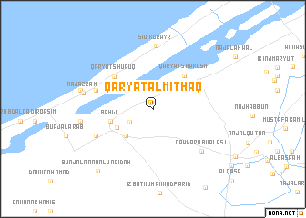 map of Qaryat al Mīthāq