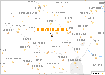 map of Qaryat al Qābil