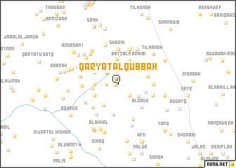 map of Qaryat al Qubbah