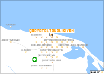 map of Qaryat al Tawālikīyah
