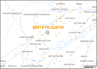 map of Qaryat al ‘Ujaymī