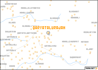 map of Qaryat al ‘Urājah