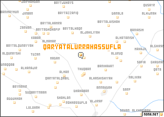 map of Qaryat al ‘Urrah as Suflá