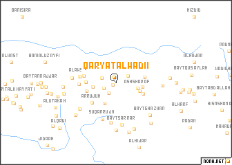 map of Qaryat al Wādi‘ī