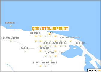 map of Qaryat al Wafāwāt