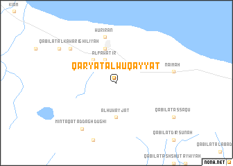 map of Qaryat al Wuqayyāt