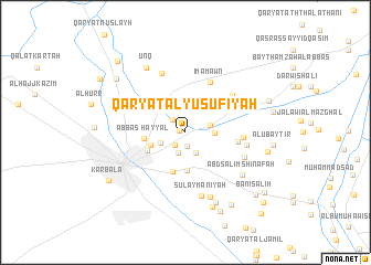 map of Qaryat al Yūsufīyah