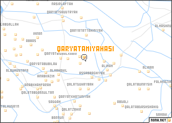 map of Qaryat ‘Amīyah ‘Āşī