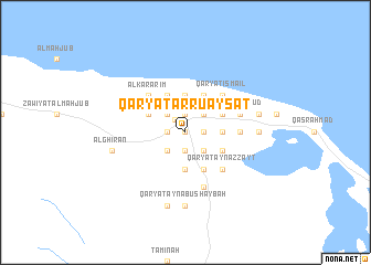 map of Qaryat ar Ruʼaysāt