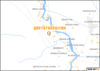 map of Qaryat ar Rū‘īyah