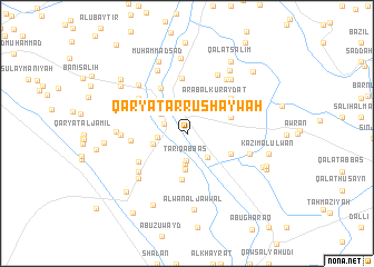 map of Qaryat ar Rushaywah