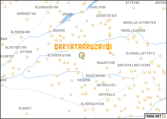 map of Qaryat ar Ruzayqī