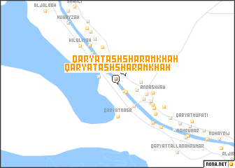 map of Qaryat ash Sharāmkhah