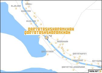 map of Qaryat ash Sharāmkhah