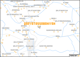 map of Qaryat aş Şabāḩīyah