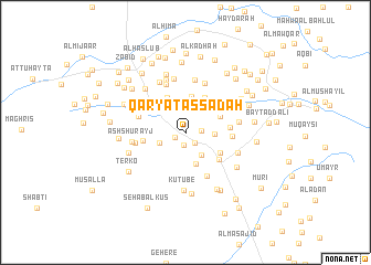 map of Qaryat as Sādah