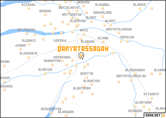 map of Qaryat as Sādah