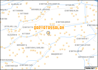 map of Qaryat as Salām