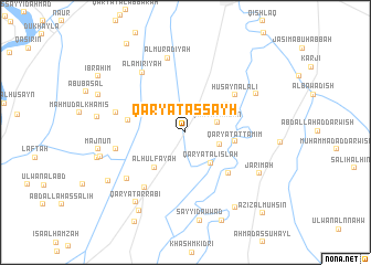 map of Qaryat as Sayḩ