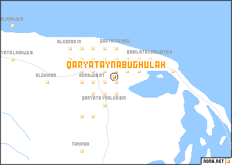 map of Qaryat ‘Ayn Abū Ghūlah