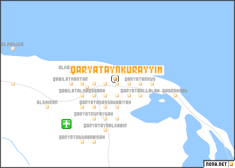 map of Qaryat ‘Ayn Kurayyim