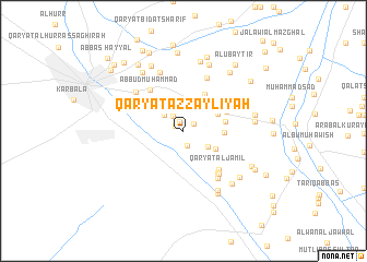 map of Qaryat az Zaylīyah