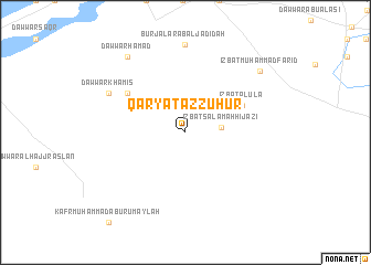 map of Qaryat az Zuhūr