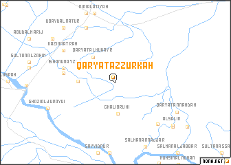 map of Qaryat az Zurkah