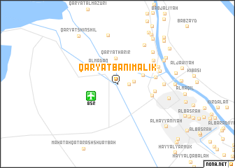 map of Qaryat Bānī Mālik