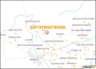 map of Qaryat Bid‘at Aswad