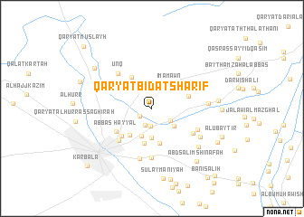 map of Qaryat Bid‘at Sharīf