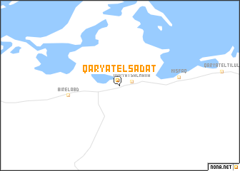 map of Qaryat el-Sâdât