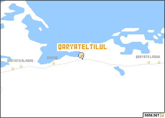 map of Qaryat el-Tilûl