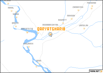 map of Qaryat Gharīb